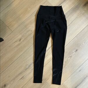 Beyond Yoga Power Shine Black High-Waisted Leggings XXS